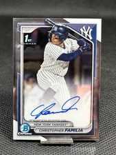 2024 Bowman Chrome  CHRISTOPHER FAMILIA  1st Prospect Auto  #CPA-CF