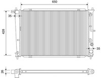Valeo MotorküHler WasserküHler 701741 Aluminium FüR VW Bora 1 1J2 Golf 4 1J1 1J5