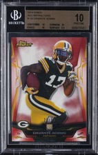 2014 FINEST RED REFRACTOR #130 DAVANTE ADAMS #/50 BGS 10