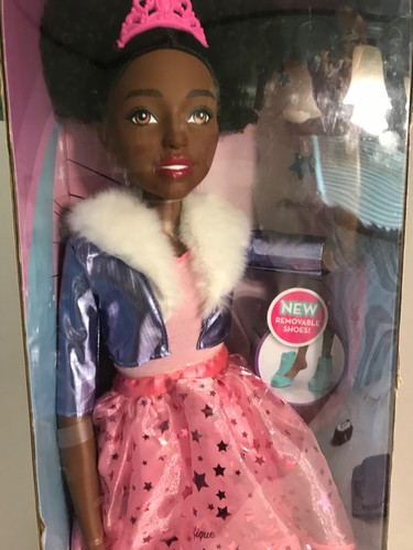 Barbie Princess Best Fashion Friend 2020' Mattel 28" de alto caja dañada tiara rosa - Imagen 6 de 16
