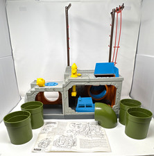 Playmates TMNT Sewer Lair Playset w/ Instruction Sheet Vintage 1989