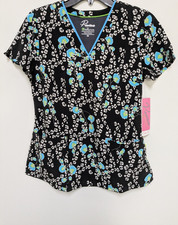 Healing Hands "Amanda" Scrub Top, Sz. XS, Color Multi, NWT