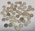 50 ROOSEVELT  DIME LOT 90% SILVER MIXED 50s 60s junk drawer 10c coin estate roll