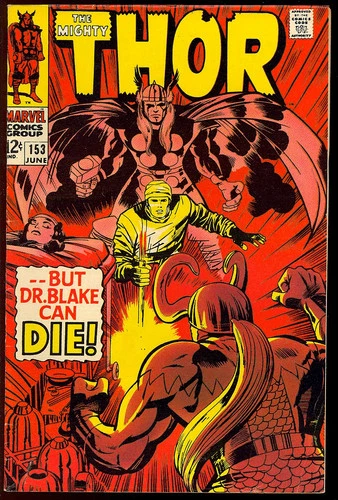 Thor #153 Very Nice Silver Age Superhero Vintage Marvel Comic 1968 FN