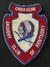 VINTAGE ARCHERY PATCH “CHICKASAW ARCHERY CLUB OF KENTUCKY”