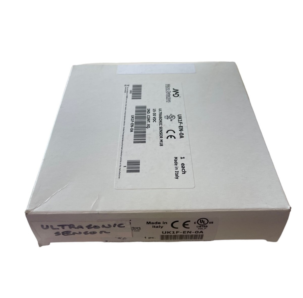 New Genuine Micro Detectors UK1F-EN-0A Ultrasonic Sensor M18, 15-30VDC SALE🔥