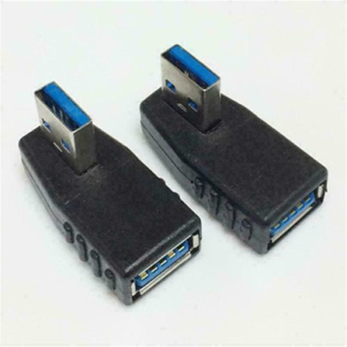90 Degree USB 3.0 Male To Female Adapter Connector 2024 Angle Exte Extender A6S6 - Photo 11/13