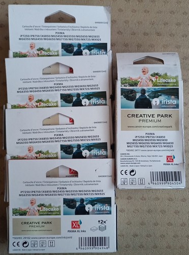 Oryginalne 5 x wkłady atramentowe Canon PGI-550XL PGBK + CLI-551XL BK C M Y - Zdjęcie 2 z 6