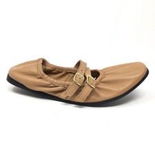 Scarpe ballerine Free People Gemini da donna taglia 6 nude in pelle Mary Jane