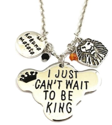 The Lion King Multi Charm Metal Pendant Necklace