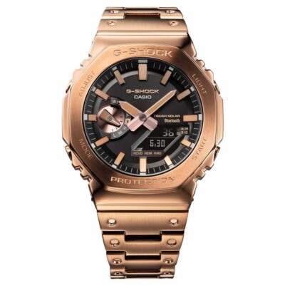 【G-shock】GM-B2100GD-5AJF　ローズゴールド G-Shock Full-Metal Bluetooth Solar Rose Gold CasiOak Watch GShock