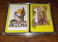 New 2 Vintage Never Opened 2 Arizona Playing Card Decks in a Plastic Box