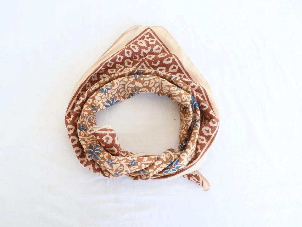 Органический хлопок бандана шарф, пейсли дизайн шарф, хлопок бандана - Изображение 3 из 4