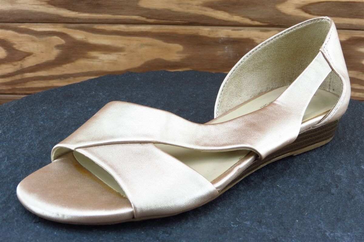 Naturalizer Sz 6 M Gold Slide Synthetic Women Sandals Jutta Naturalizer Sz 6 M Gold Slide Synthetic Women Sandals Jutta