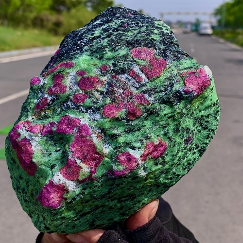 6.15LB Natural green Ruby zoisite (anylite) crystal Chakra mineral Energy - Picture 3 of 21