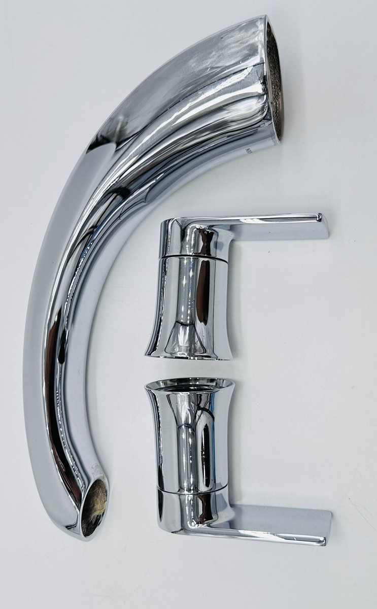 Moen Chateau Chrome Two-Handle Roman Tub Faucet – 9" Spout, Chrome Finish, ADA Compliant, Requires Valve (Sold Separately), T5990