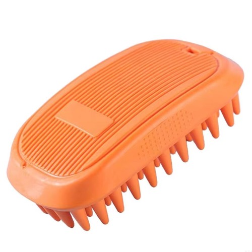 Pet Massage Bath Brush Shower Comb For Dog Cat Silicone Scrubber Hair Removal AU - Picture 17 of 19