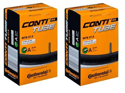2 x Continental Fahrradschlauch 27,5 Zoll MTB AV Auto Ventil 47/584 - 62/584