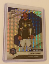 KEVIN DURANT 2020-21 PANINI MOSAIC BASKETBALL FINALS MVPs SILVER PRIZM CARD #296