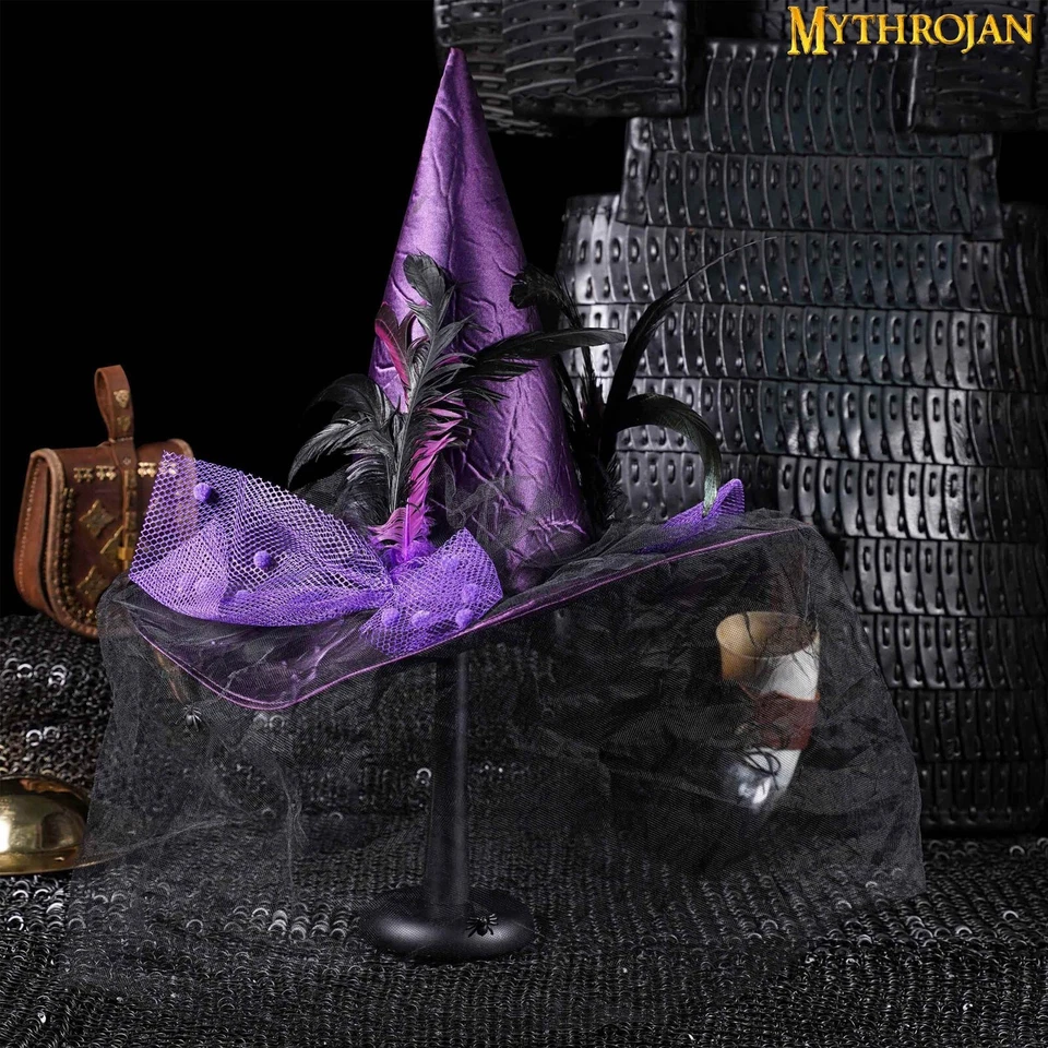 Soporte de casco medieval soporte de armadura de exhibición de madera caballero vikingo sombreros negros Foto 4 de 4