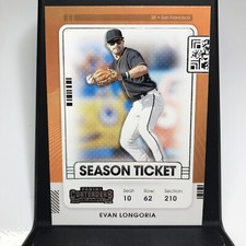 2021 Contenders Base Season Ticket #81 Evan Longoria - San Francisco Giants