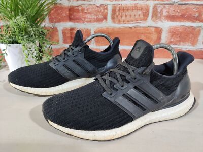 ADIDAS ULTRABOOST 4 SCHWARZE SNEAKER UK 7,5 US 9 SCHNÜRER DAMEN LAUFSCHUHE