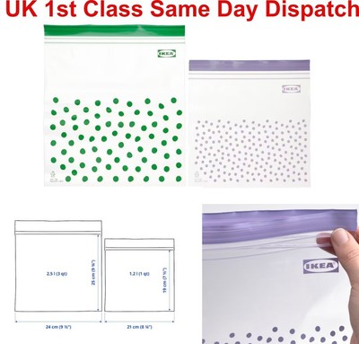 Istad Resealable Bag ISTAD Resealable Bag, Patterned/green, L Best