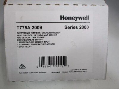 HONEYWELL T775A 2009 Electronic Temperature Controller Series 2000 NEW