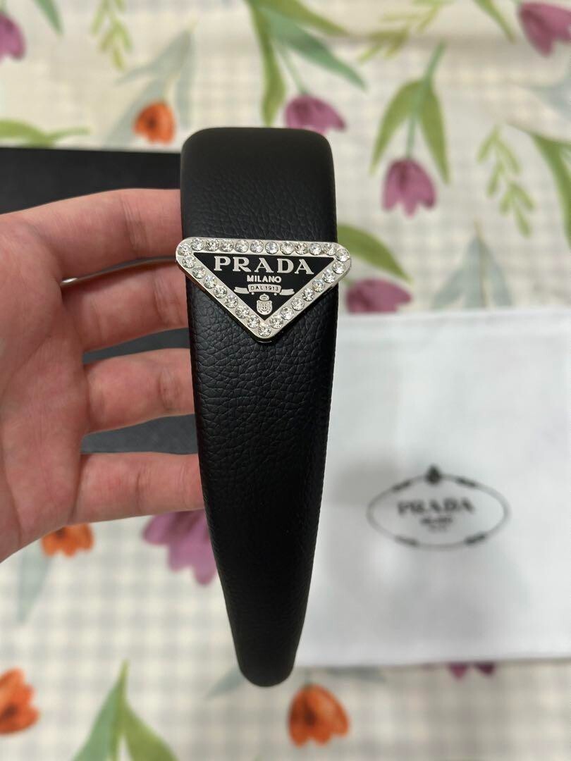 authentic]Prada Triangle Logo HeadBand From Japan | eBay