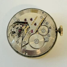 Benrus Cal BB14 Watch Parts Movement Balance Fork Wheels Spring Bridge Dial 2