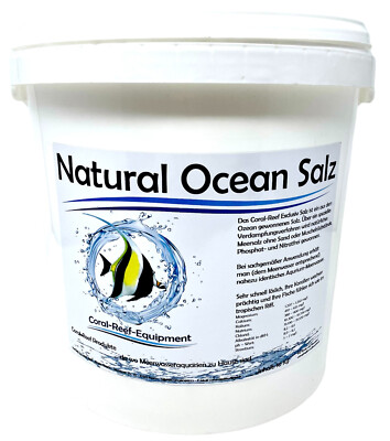 Black Friday 25 Kg  Natural Ocean Reef Salt im  Beutel. ( Natursalz )