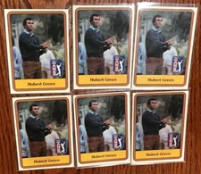 LOT OF 6 1981 DONRUSS  HUBERT GREEN GOLF RC ROOKIE CARDS-MAR125