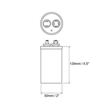 Ticfox CBB65 450VAC 15uF AC Motor Capacitor