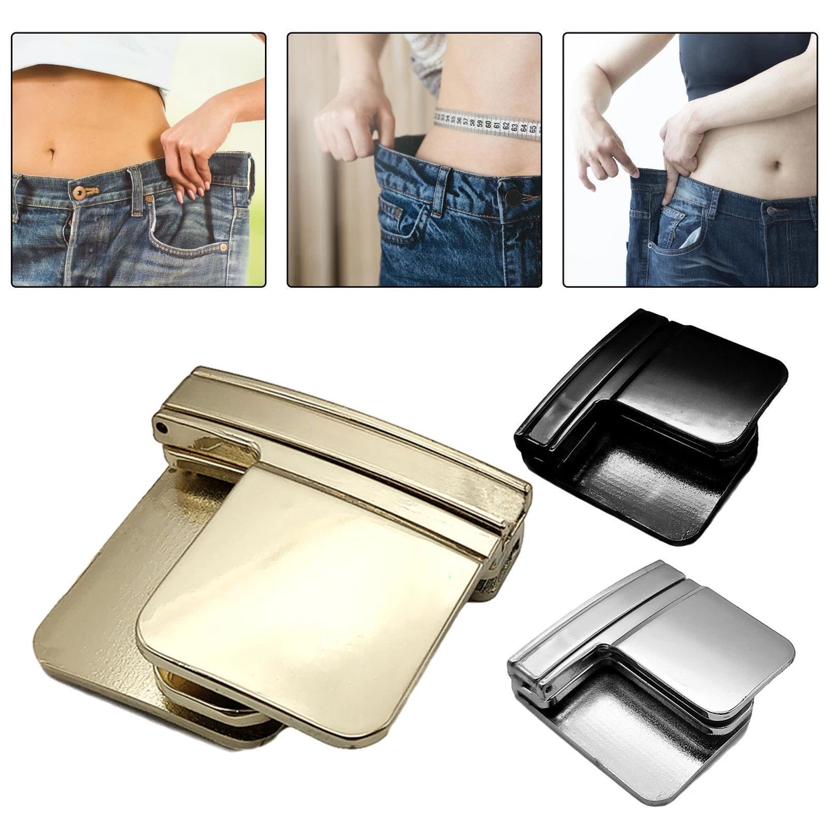 Pants Clips for Waist Adjustable Pants Waist Clip Metal Pant Waist