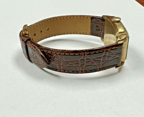 VINTAGE ELGIN 10kt GOLDGEFÜLLTE MECHANISCHE HANDAUFZUG UNISEX UHR - Bild 4 von 10