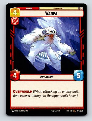 Aggression Overwhelm Wampa Creature Unit Ground Power Build 4 HP 5