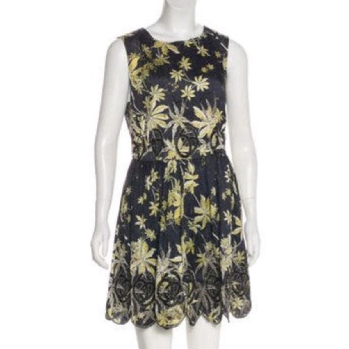 green emerald velvet dress Simona Long Sleeve Embroidered Front Tie Mini Dress - Stella Marina Print
