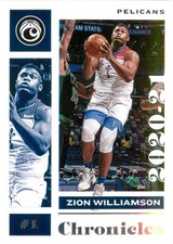 Zion Williamson 2020-21 Panini Chronicles Basketball Chronicles Base Card #42