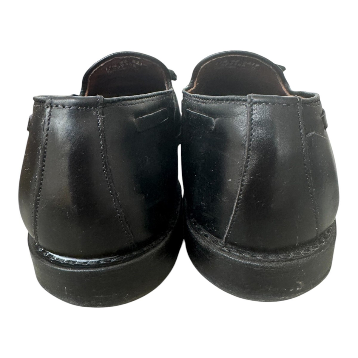 Allen Edmonds Grayson Black Leather Tassel Loafers Shoes Men