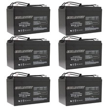 6x 12V 110Ah Sealed Lead Acid AGM Battery Group 30H Replaces UB121000