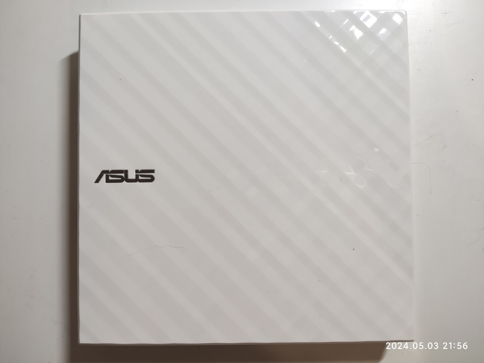 Asus Slim External DVD Writer, Portable DVD for laptop, White (without