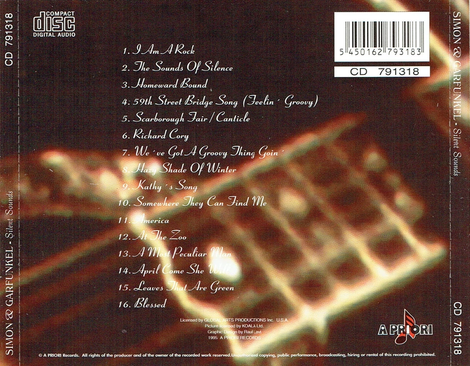 (CD) Simon & Garfunkel - Silent Songs - I Am A Rock, The Sounds Of Silence - Bild 2 von 2