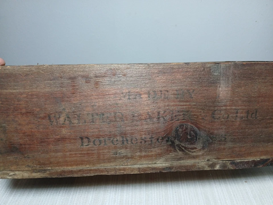 Vintage Walter Baker & Co. Ltd Chocolate Crate Box Dorchester MA Antique Rustic - Image 2 of 4