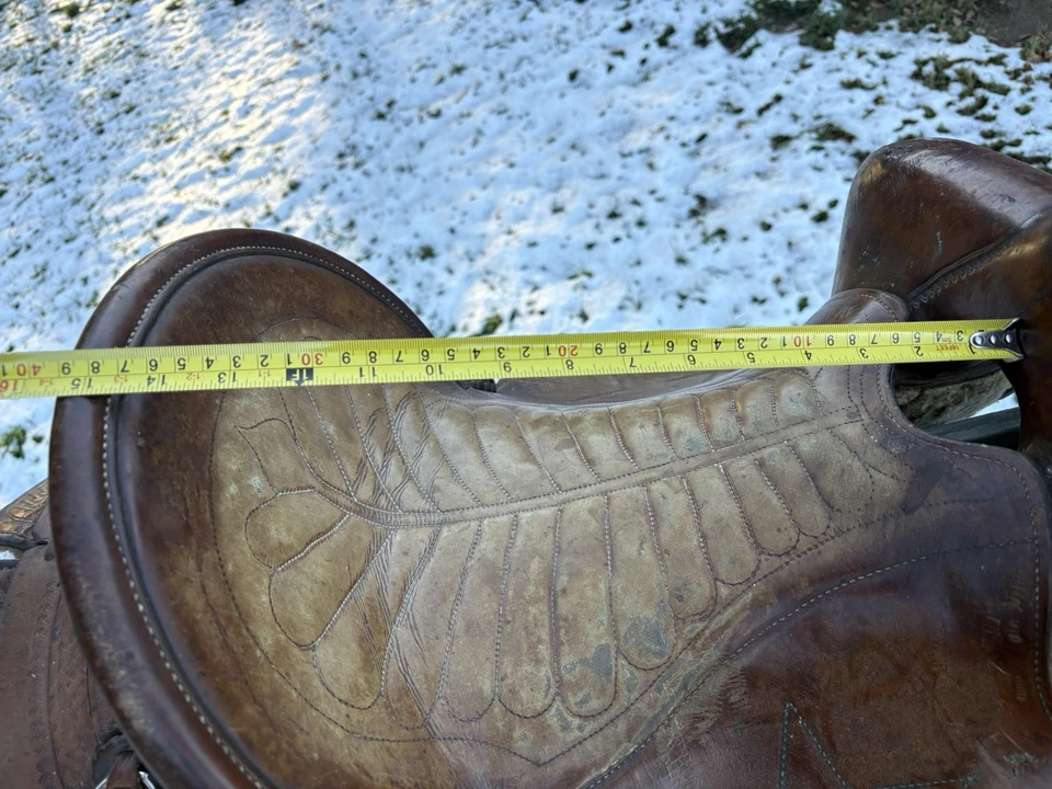AL Furstnow , Miles City MN . 15” Old School Saddle - Image 3 of 4