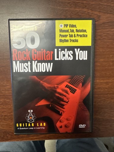 Chris Buono's 50 Rock Licks You Must Know DVD VIDEO TRAINING Gitarre lernen - Bild 1 von 2
