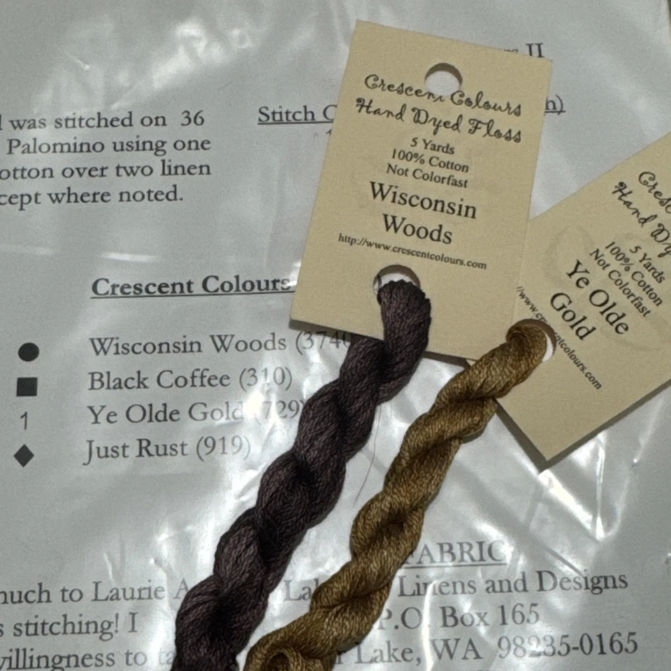 Plum Street Samplers Salem Sisters II Cross Stitch Pattern 2 Called For Floss - Image 4 of 4