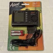 Accent ACC-405 3 In 1 Tuner/Metronome ChromaticGuitar Bass Violin BRAND NEW