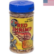 Delicious 0.5 oz Sun-Dried Red Shrimp for Large Aquatic Pets - Seafood Flavor