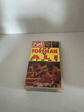 George Foreman Vs Muhammad Ali Fight Boxing VHS Video Tape Fight Of The Century 