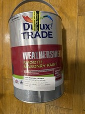 Dulux Trade Weathershield Smooth Masonry Paint, White Cotton Colour 5 L